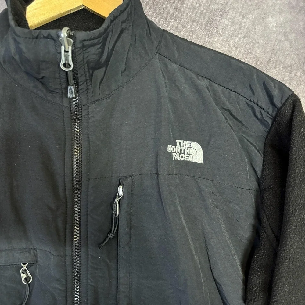The North Face Jacket Men's Large Black Fleece Softshell‎ Full Zip Pockets